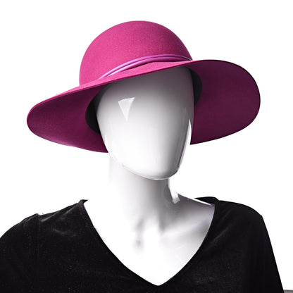 Hermes Rabbit Felt Lambskin Vicky Hat 57 Anemone 2 of 6