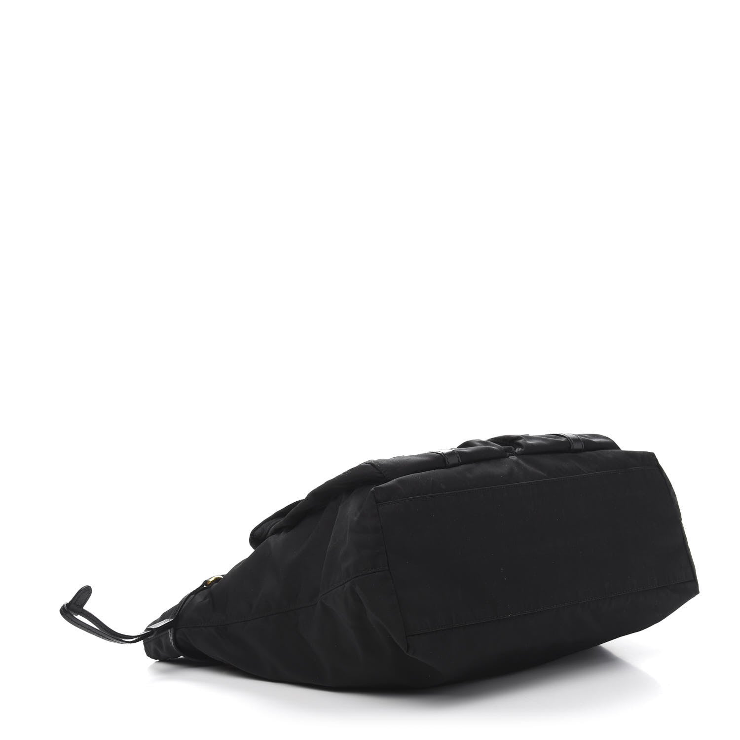 Prada Nylon Saffiano Front Pocket Tote Black 4 of 12