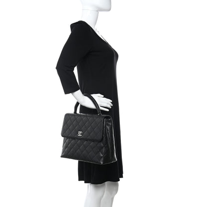 Chanel Caviar Quilted Jumbo Kelly Flap Black 2 of 9