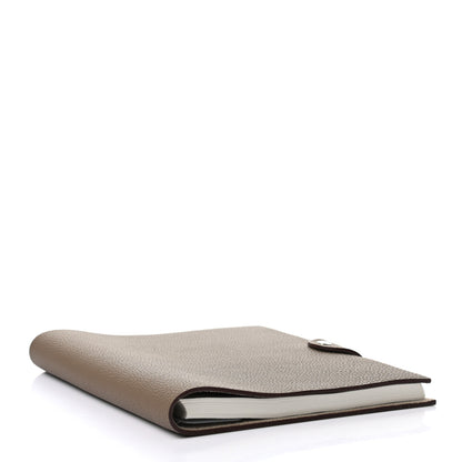 Hermes Togo Ulysse MM Notebook Cover Etoupe 4 of 8