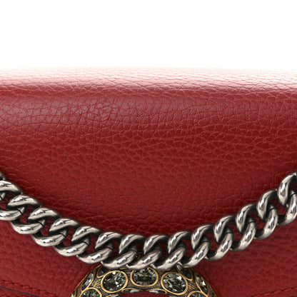 Gucci Dollar Calfskin Swarovski Crystal Small Dionysus Shoulder Bag Hibiscus Red 8 of 10