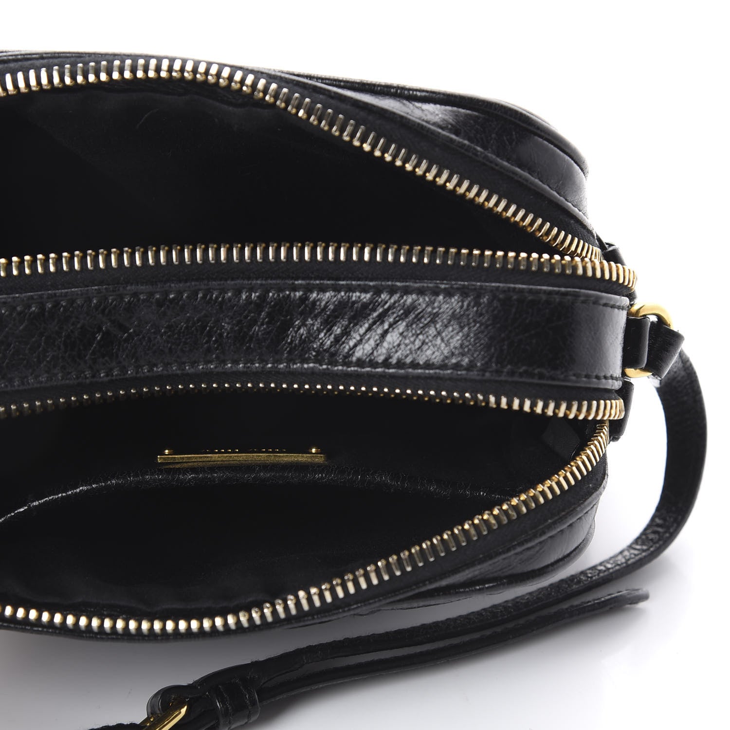 Miu Miu Vitello Shine Quilted Camera Bag Black 4 of 8