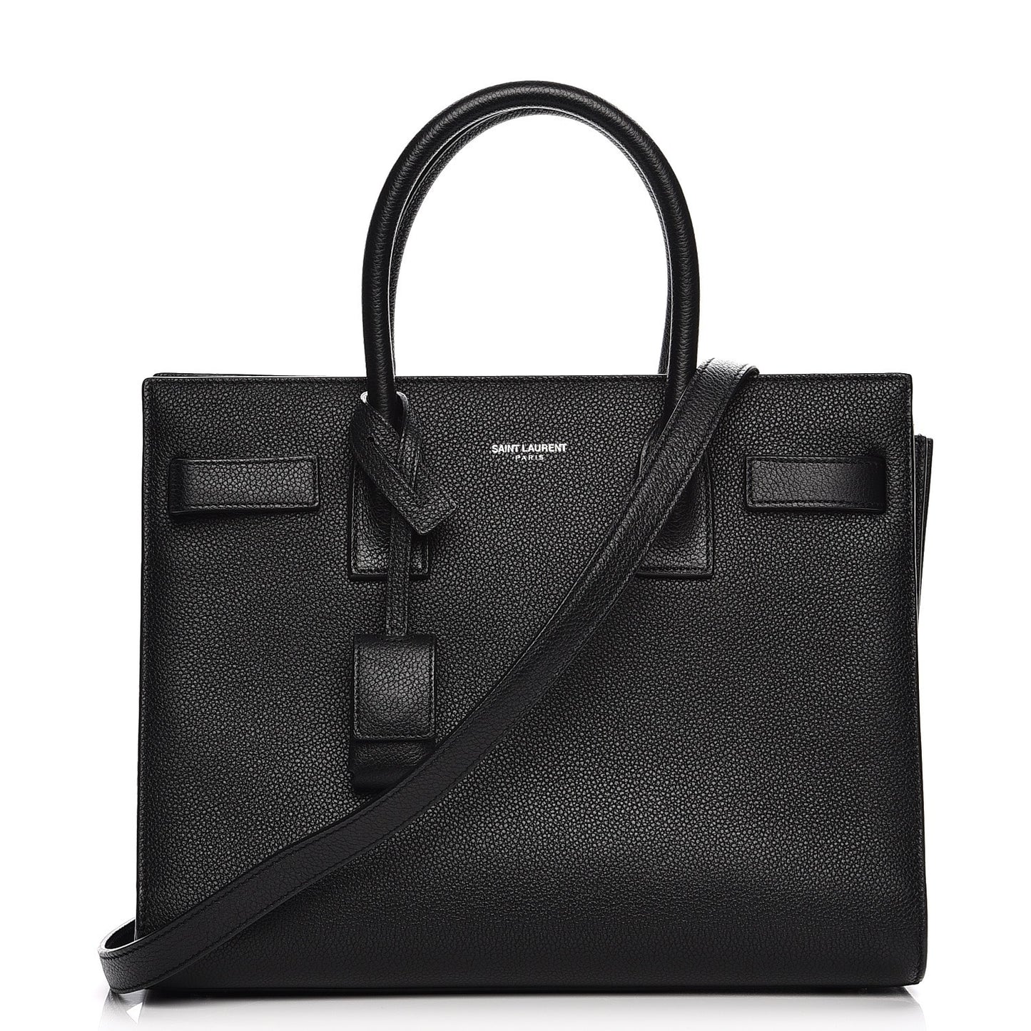 Grained Calfskin Nano Sac De Jour Black