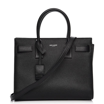 Saint Laurent Grained Calfskin Nano Sac De Jour Black 1 of 11