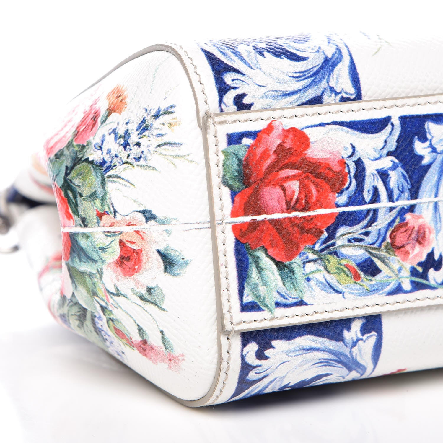 Dolce & Gabbana Dauphine Majolica Print Small Miss Sicily Satchel Multi 7 of 9