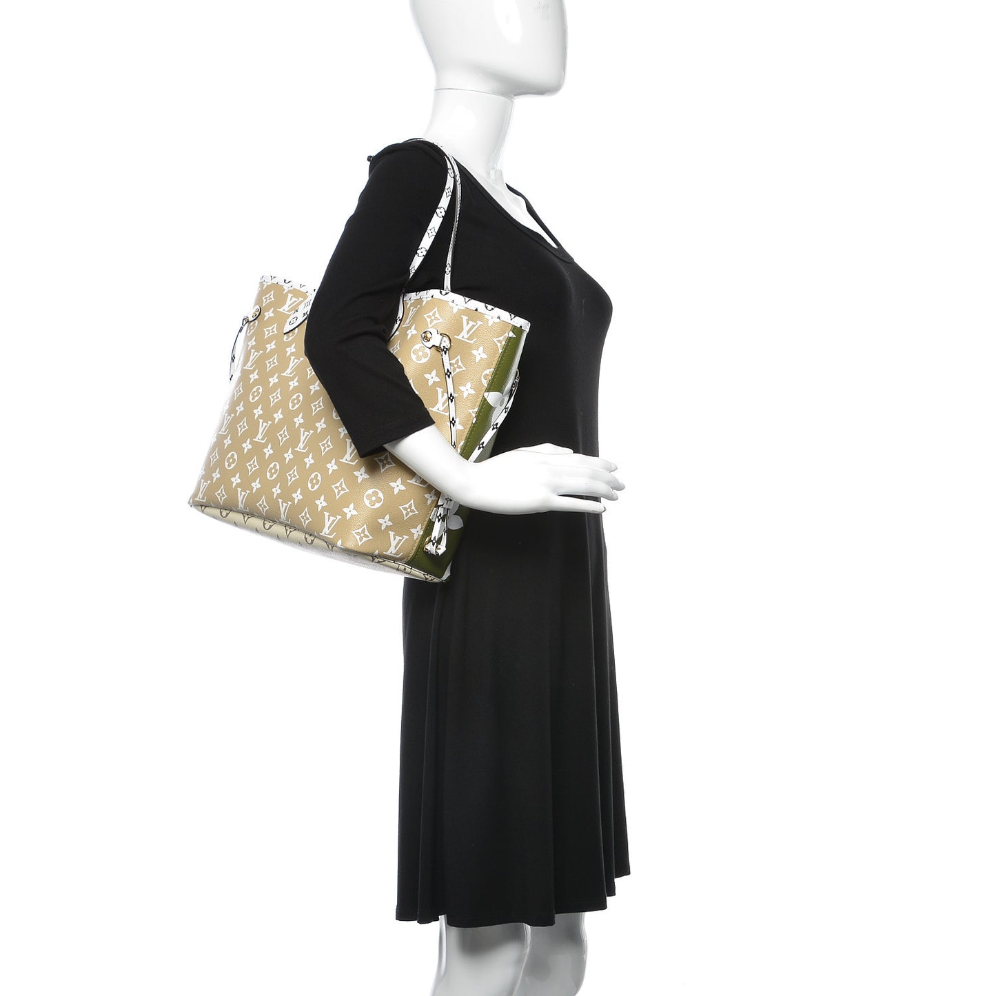Monogram Giant Neverfull MM Kaki