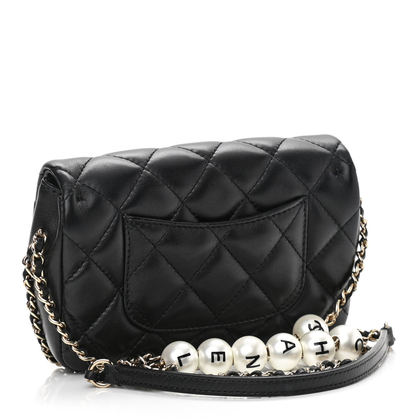 Lambskin Quilted Mini My Precious Flap Black