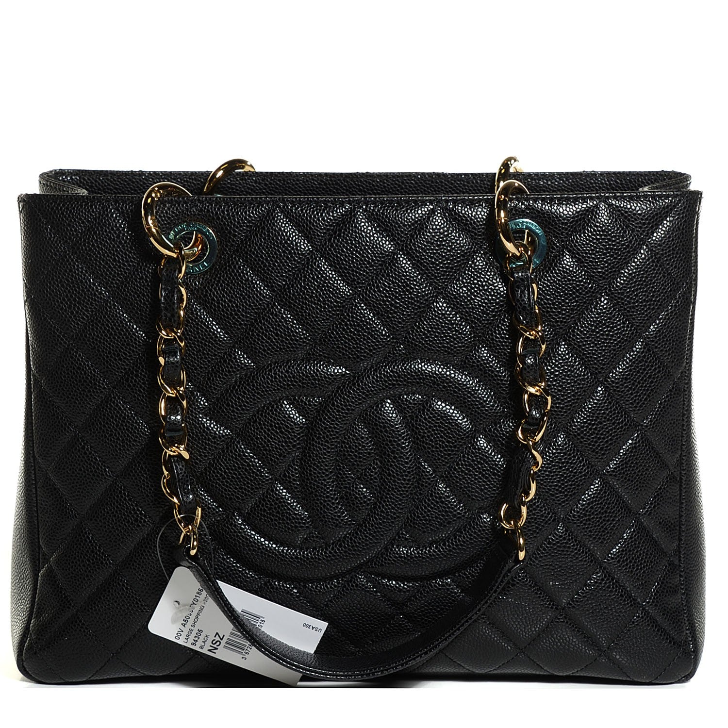 Chanel Caviar Quilted Grand Shopping Tote GST Black 1 of 8
