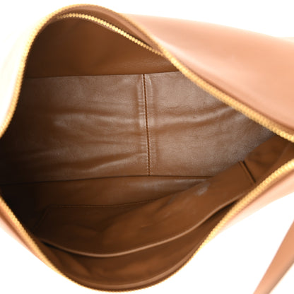 Prada Soft Calfskin Large Aimée Shoulder Bag Caramel 5 of 11