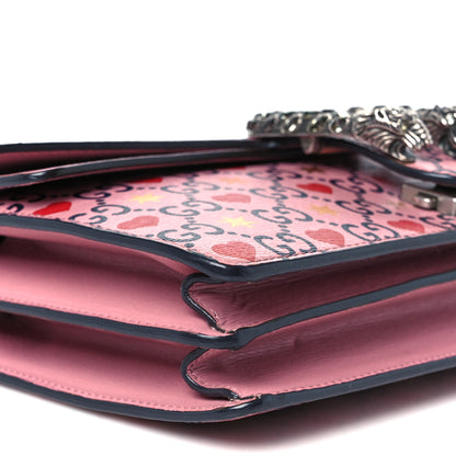 Gucci Calfskin Valentine's Day Exclusive Small Dionysus Bag Pink 9 of 10