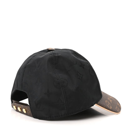 Louis Vuitton Polyester Silk Monogram LV Get Ready Cap M Black 6 of 9
