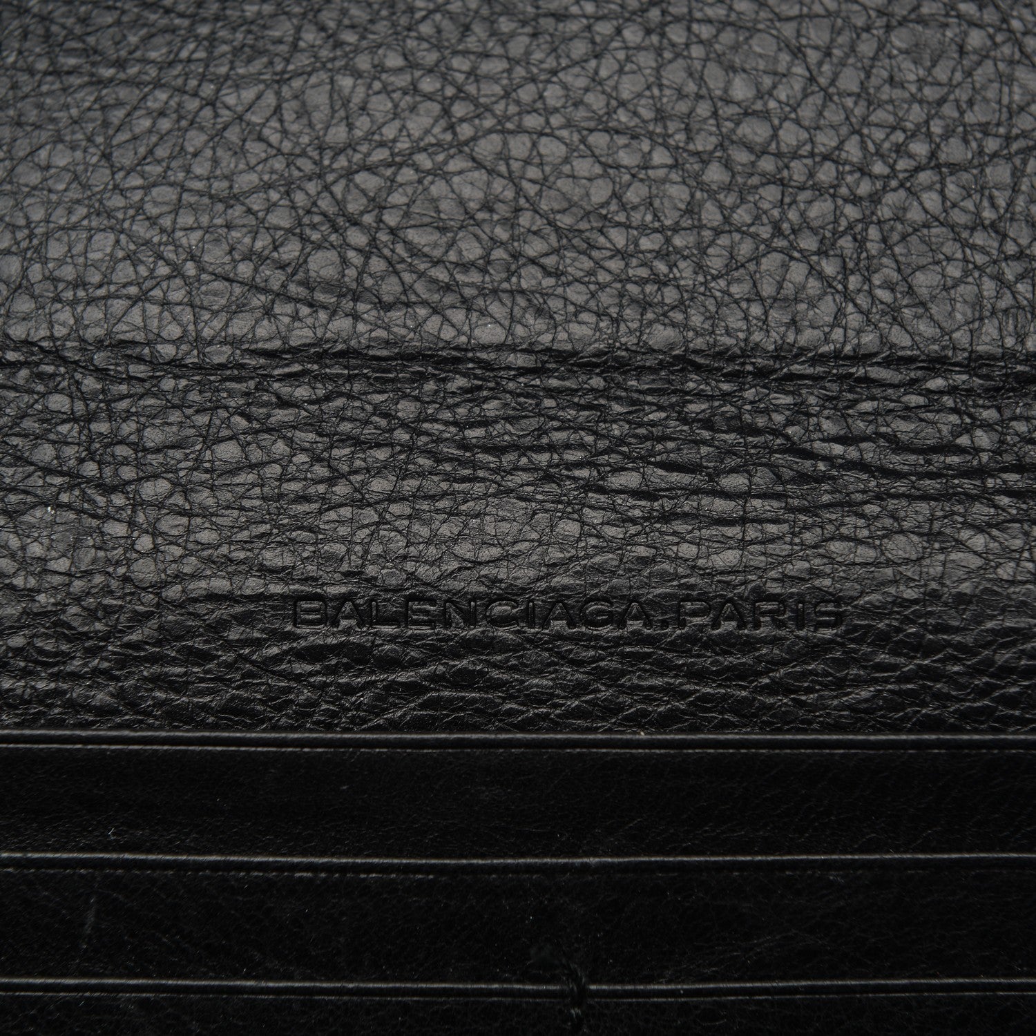 Balenciaga Agneau Giant 12 Gold Hardware Money Wallet Black 6 of 7