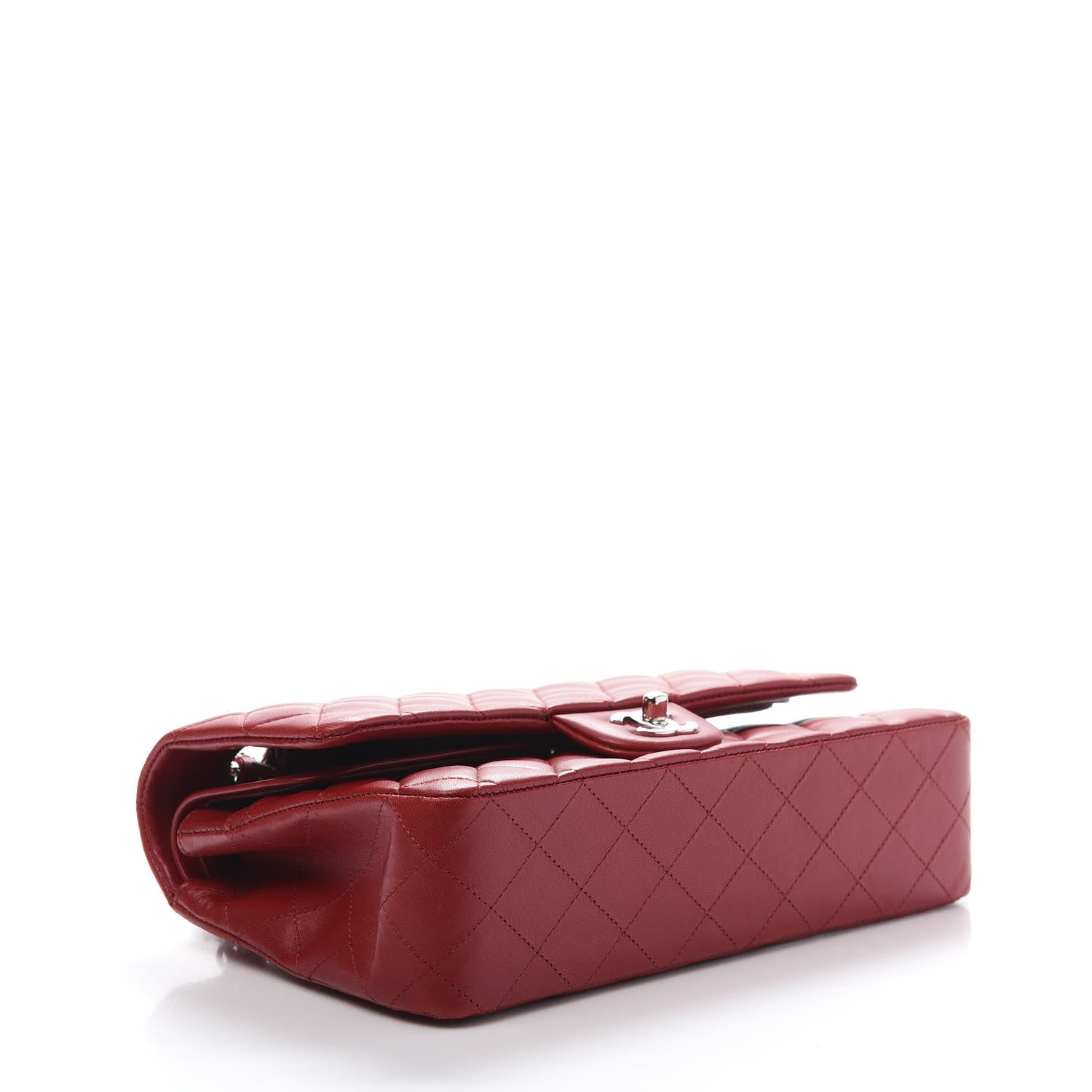 Chanel Lambskin Quilted Medium Double Flap Red 4 of 12