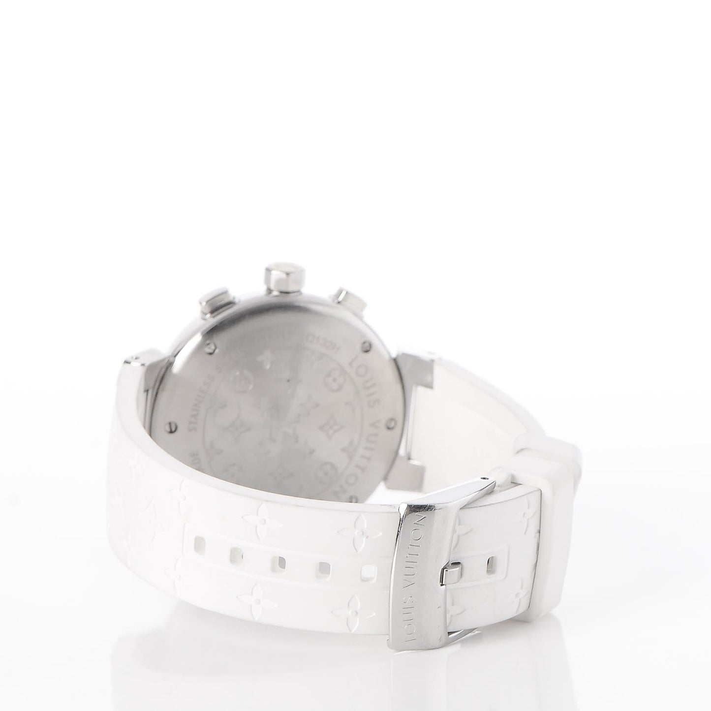Stainless Steel Rubber Diamond Mother of Pearl 34mm Tambour Lovely Cup Quartz Watch