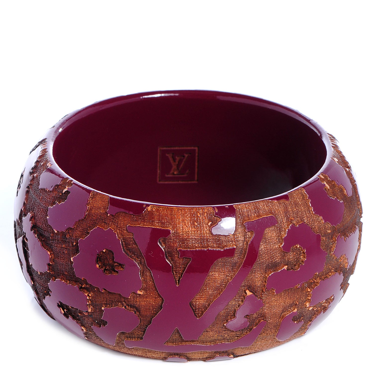 Louis Vuitton Leomonogram Wide Bracelet Plum 1 of 5