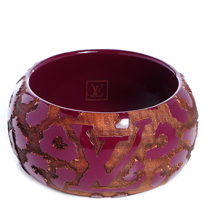 Louis Vuitton Leomonogram Wide Bracelet Plum 1 of 5