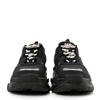Balenciaga Fabric Mesh Womens Triple S Sneakers 38 Black 2 of 8