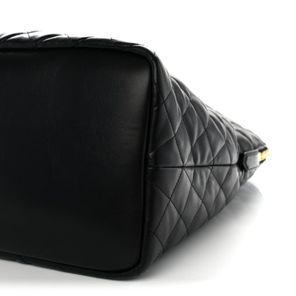 Saint Laurent Calfskin Quilted ES Giant Travel Bag Black 10 of 10