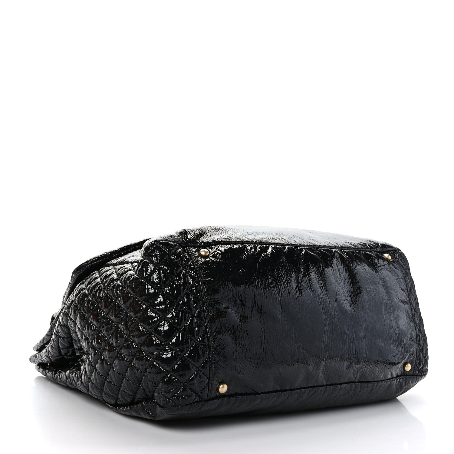 Chanel Vinyl XL Rock and Chain Flap Black 4 of 11