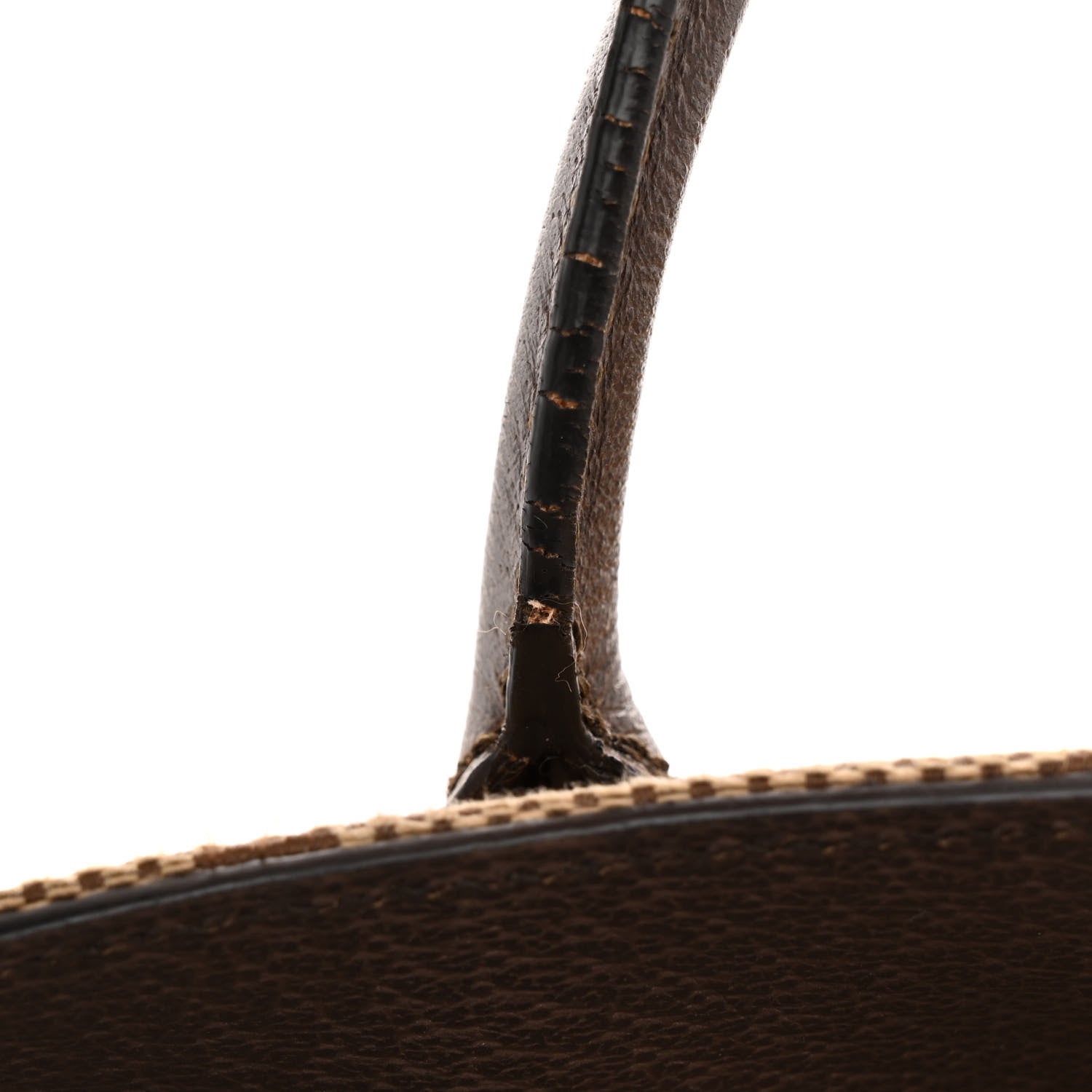 Gucci Monogram Jumbo GG Textured Dollar Calfskin Web Tote Bag Camel Ebony New Acero 16 of 19