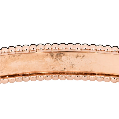 Van Cleef & Arpels 18K Rose Gold Perlee Signature Bangle Bracelet M 5 of 6