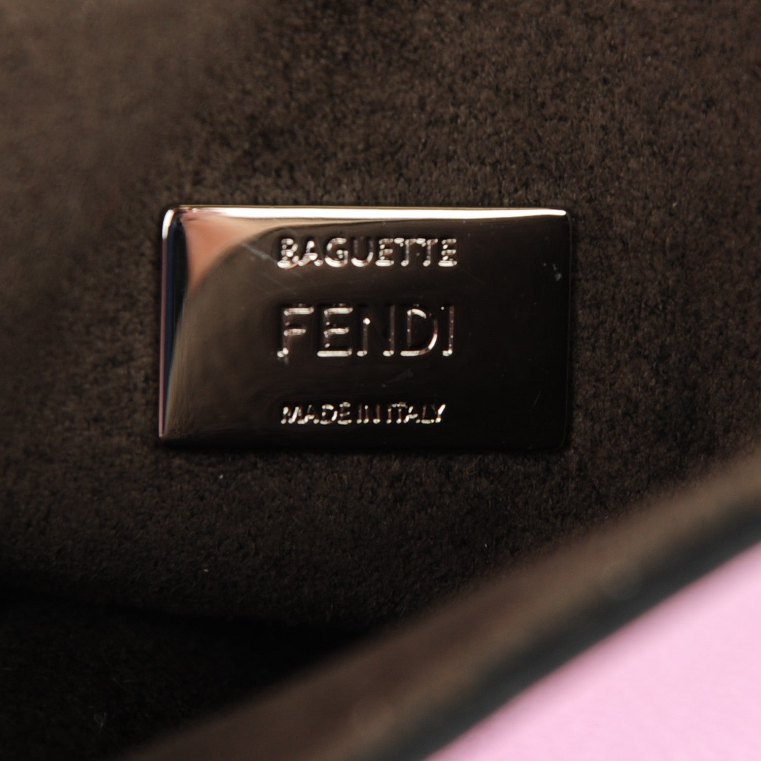 Fendi Nappa Rabbit Fox Fur Micro Buggie Baguette Lavanda 6 of 8