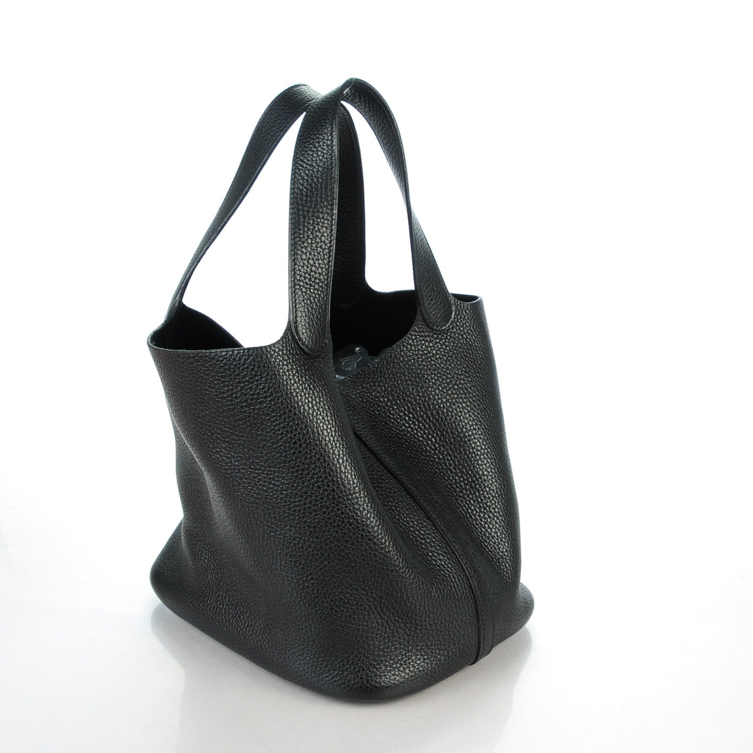 Hermes Taurillon Clemence Picotin 22 MM Black 3 of 9