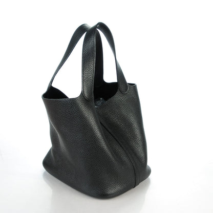 Hermes Taurillon Clemence Picotin 22 MM Black 3 of 9
