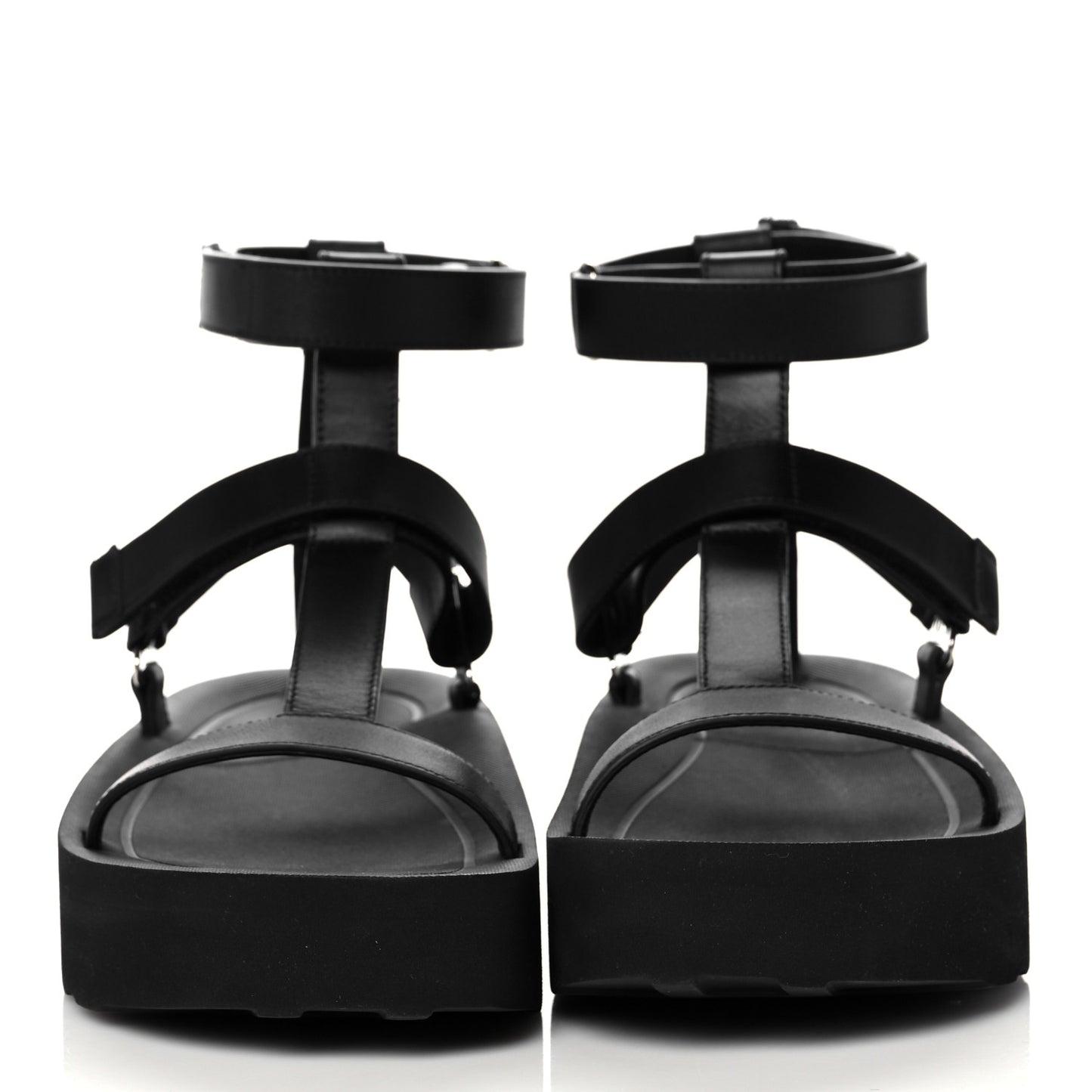 Calfskin Womens Enid Sandals 38 Black