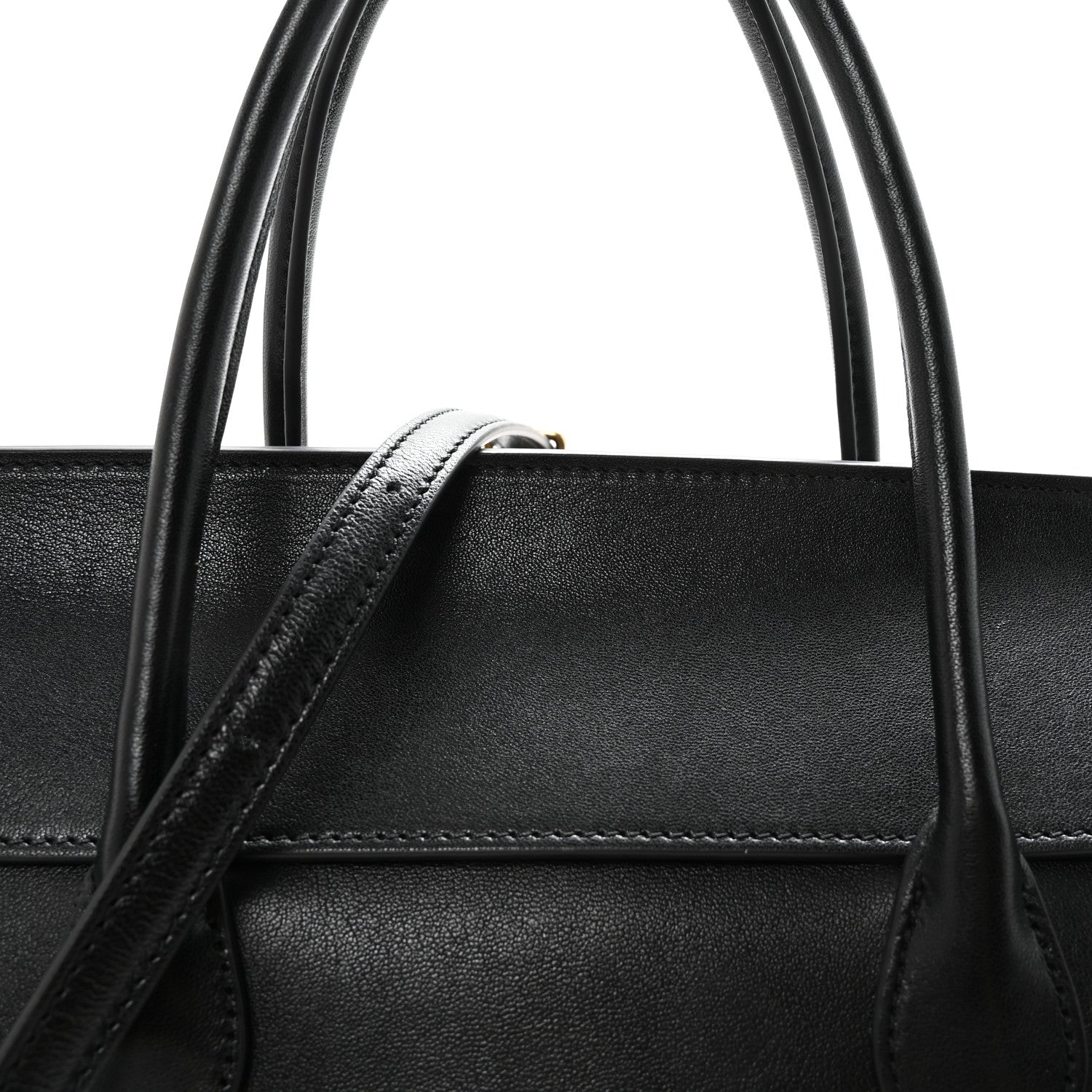 Celine Supple Shiny Lambskin Luggage Black 8 of 10