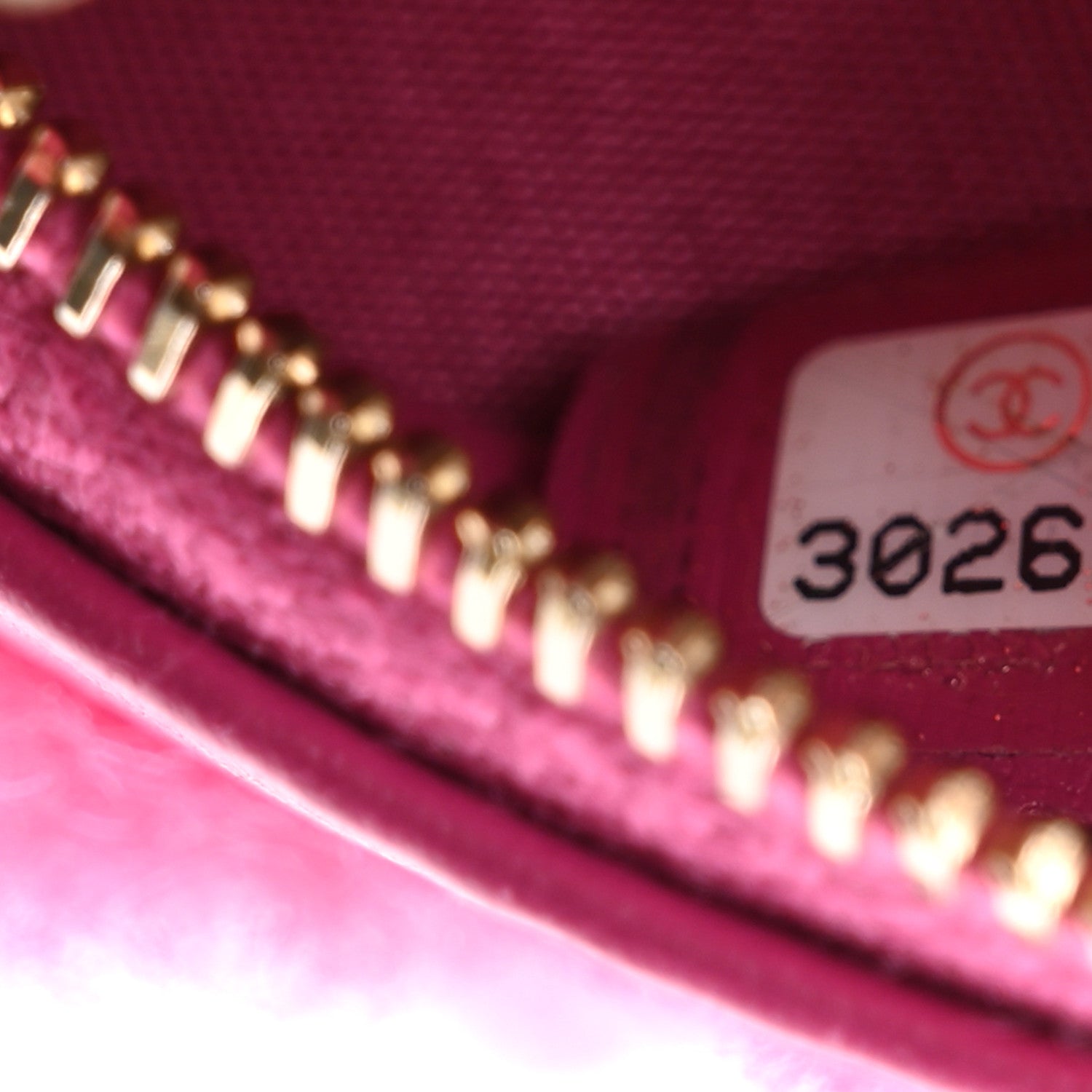 Chanel Shearling Sheepskin Chanel 19 Round Clutch With Chain Dark Pink 7 of 10