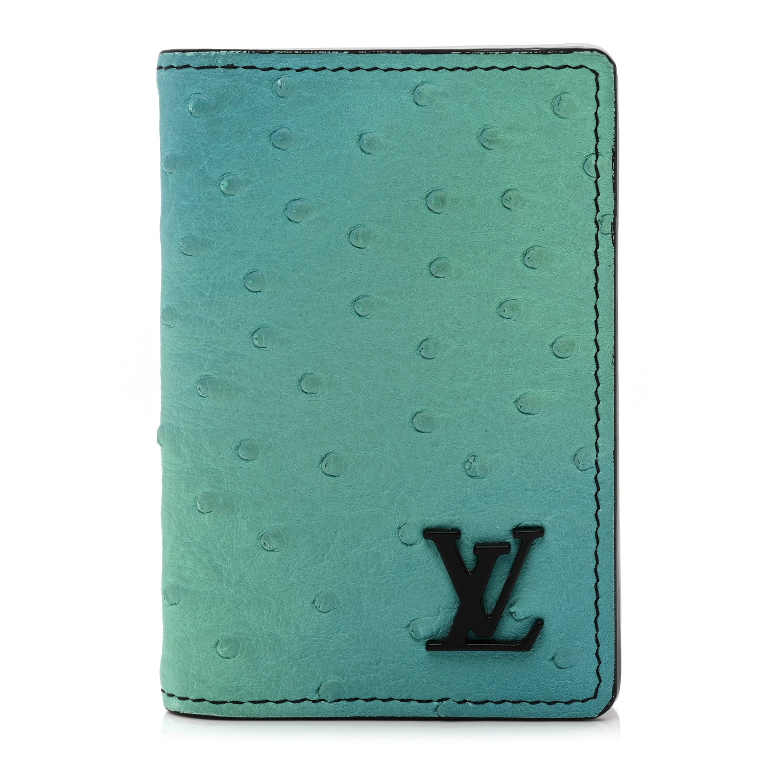 Louis Vuitton Ostrich Pocket Organizer Tropical Bleu 1 of 7