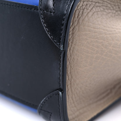 Celine Smooth Calfskin Bullhide Nano Tri-Color Luggage Indigo 16 of 24