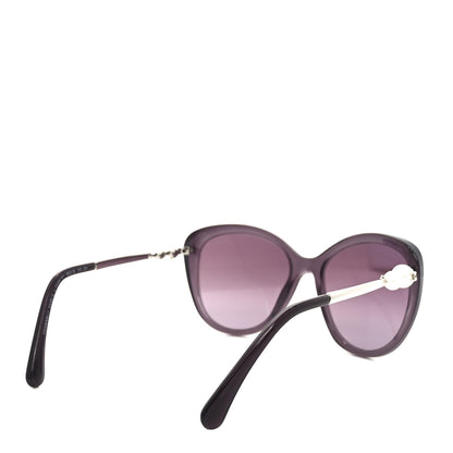 Chanel Acetate Pearl Polarized Winter Butterfly Sunglasses 5338-H Purple 4 of 7