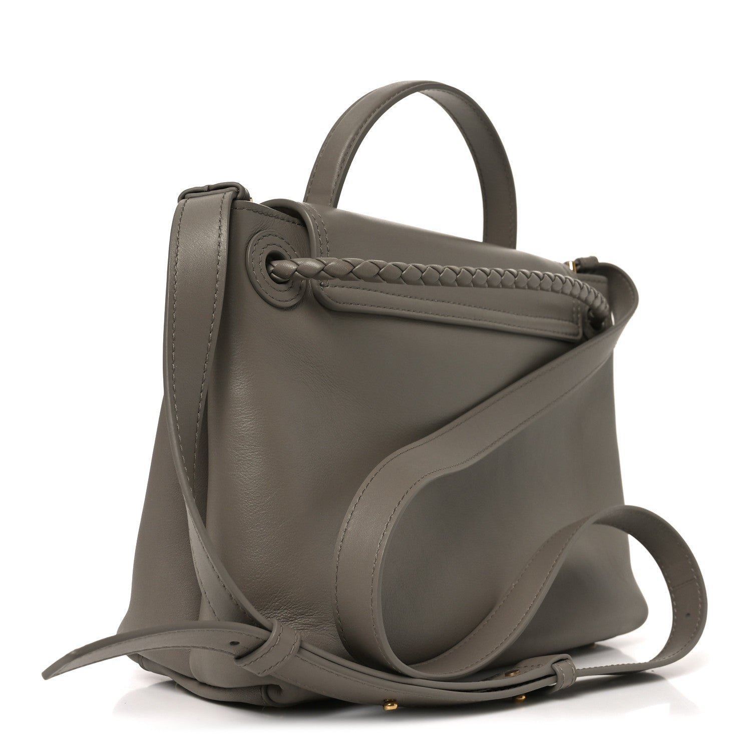 Bottega Veneta Silky Calfskin Small Ciao Ciao Limestone 3 of 11