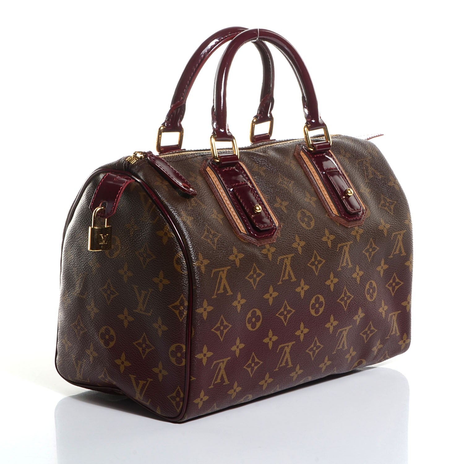 Louis Vuitton Monogram Mirage Speedy 30 Bordeaux 3 of 9