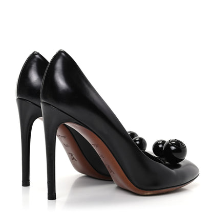Louis Vuitton Glazed Calfskin Betty Pumps 37.5 Black 4 of 10