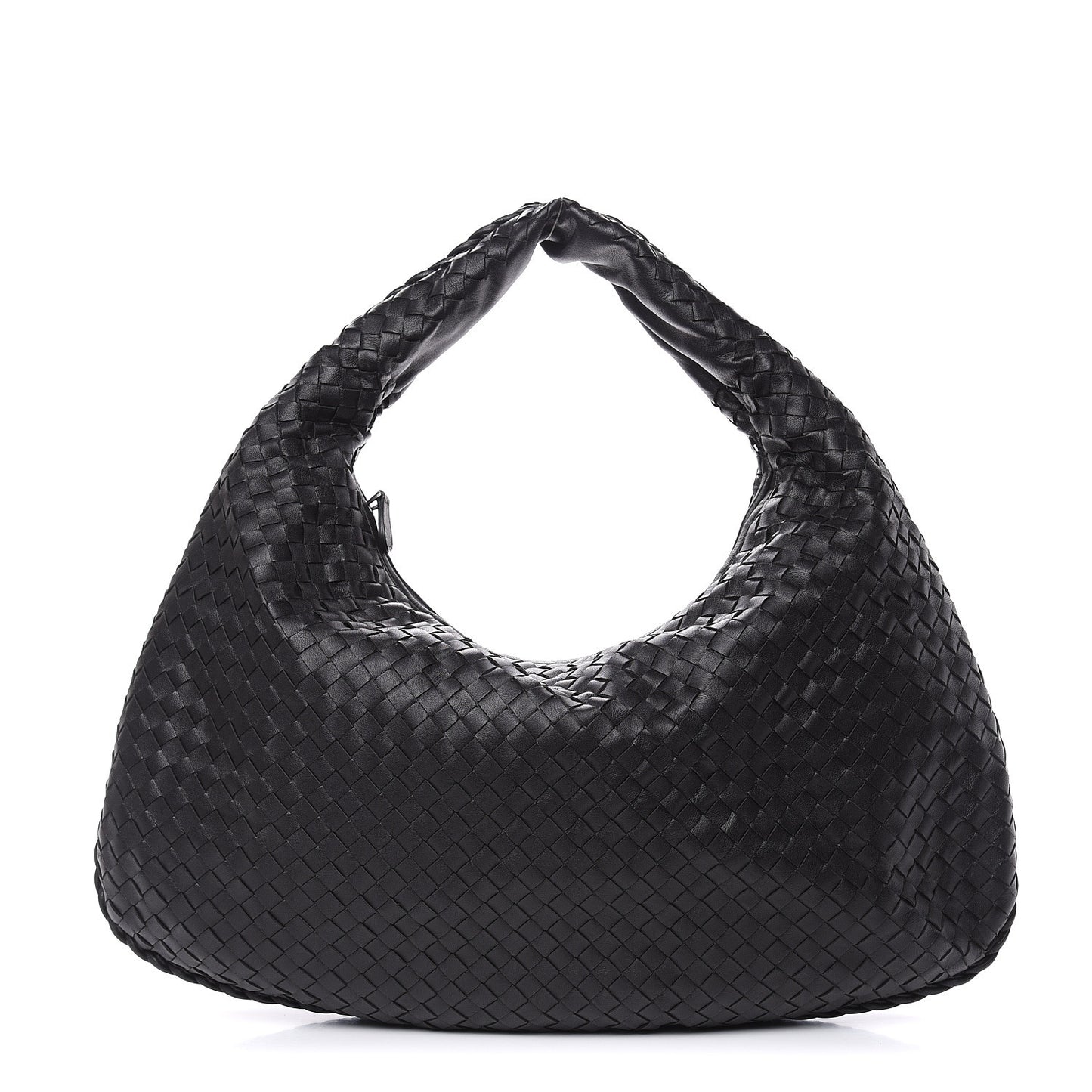Nappa Intrecciato Large Veneta Hobo Black