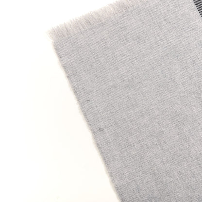 Gucci Wool GG Monogram Newov Scarf Lead Light Grey 4 of 4
