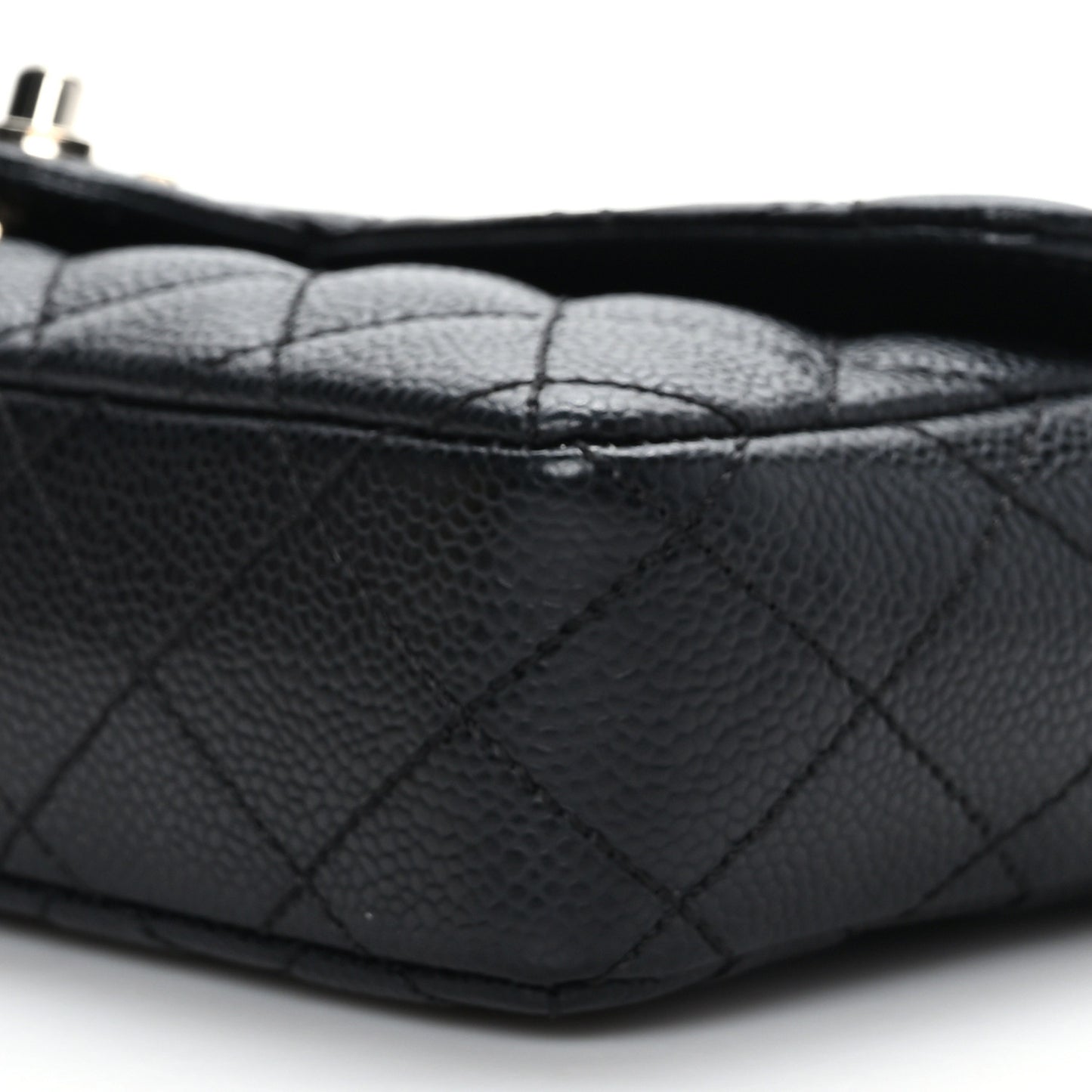 Caviar Quilted East West Flap Black