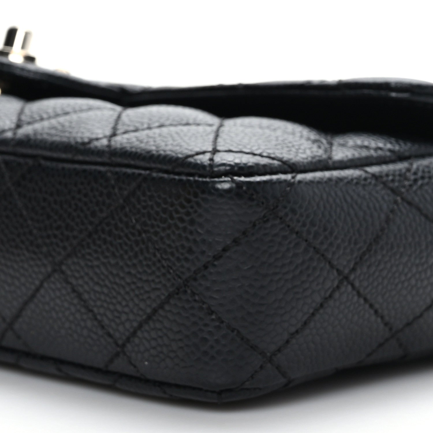Chanel Caviar Quilted East West Flap Black 9 of 9