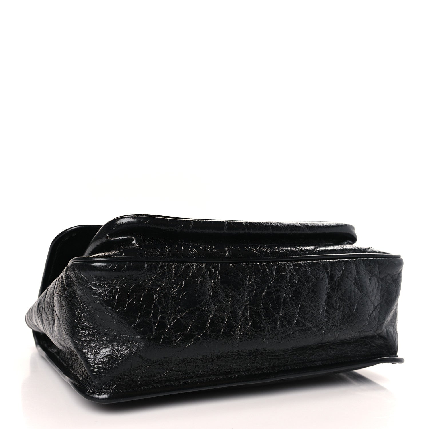 Saint Laurent Crinkled Calfskin Matelasse Monogram Medium Niki Chain Satchel Black 4 of 8