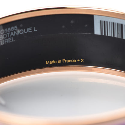 Hermes Enamel Wide Printed Jardin Botanique Bracelet 65 Surnaturel 5 of 5