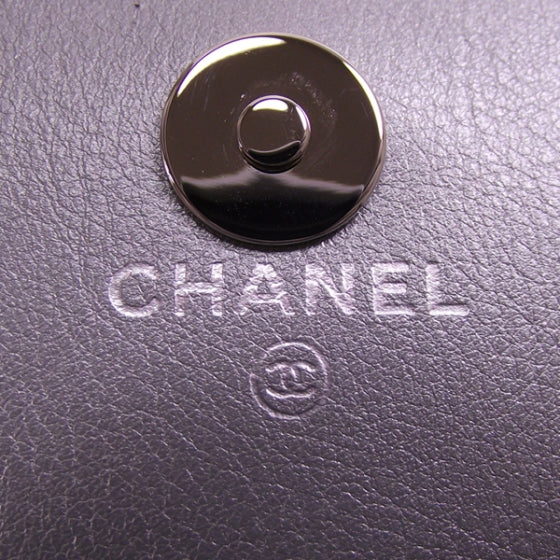 Chanel Patent Rhinestone Strass Wallet On Chain Gray 9 of 12