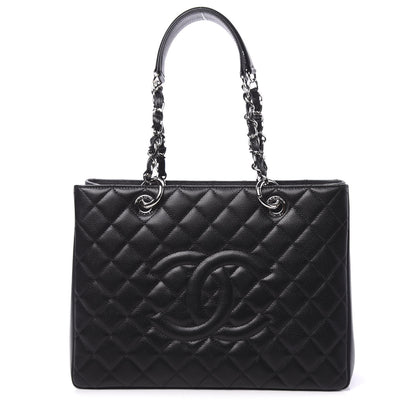 Chanel Caviar Quilted Grand Shopping Tote GST Black 1 of 11