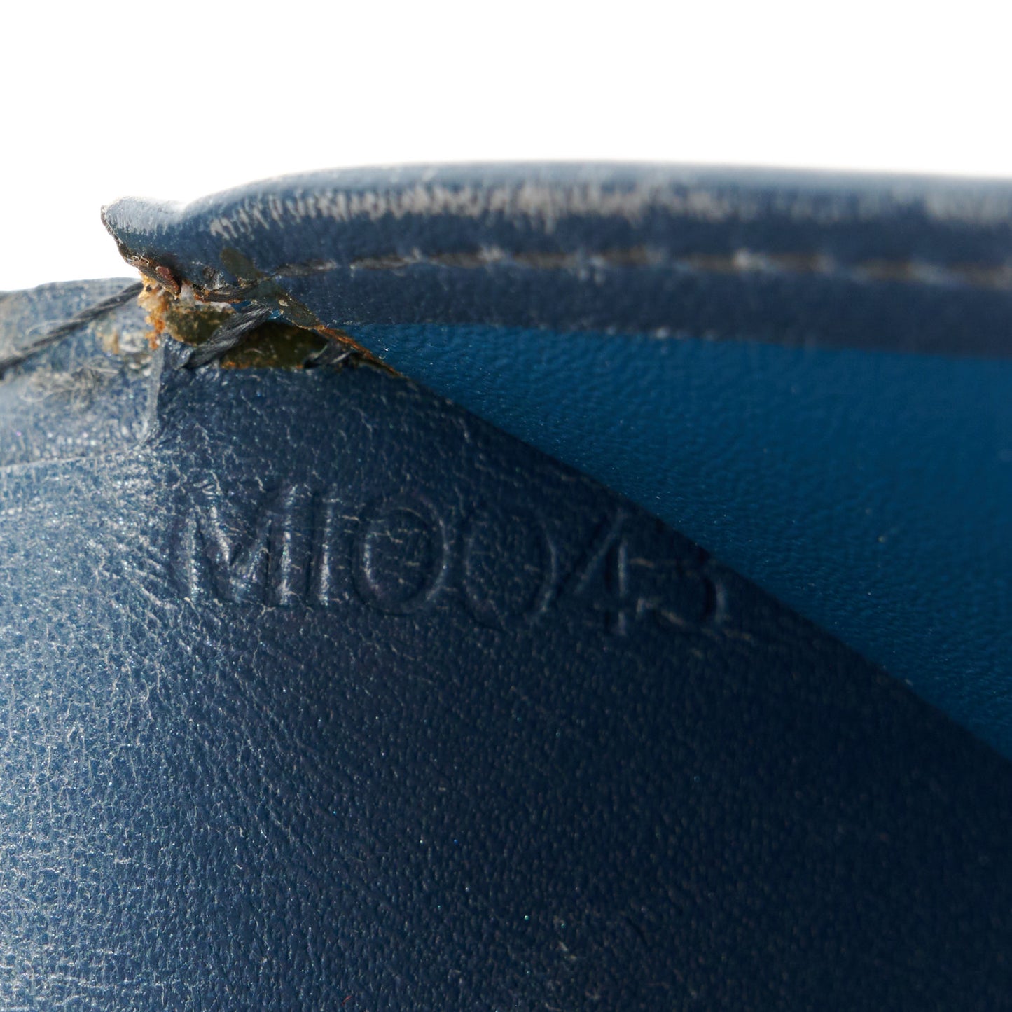 Mat Monogram French Purse Wallet Blue