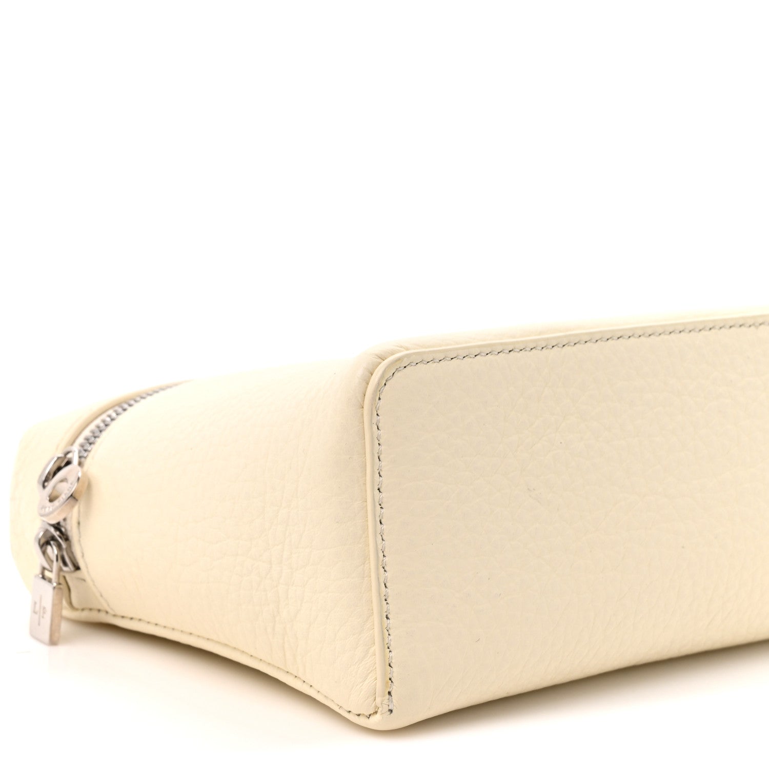 Loro Piana Grained Calfskin L19 Extra Pocket Pouch Whisper White 8 of 8