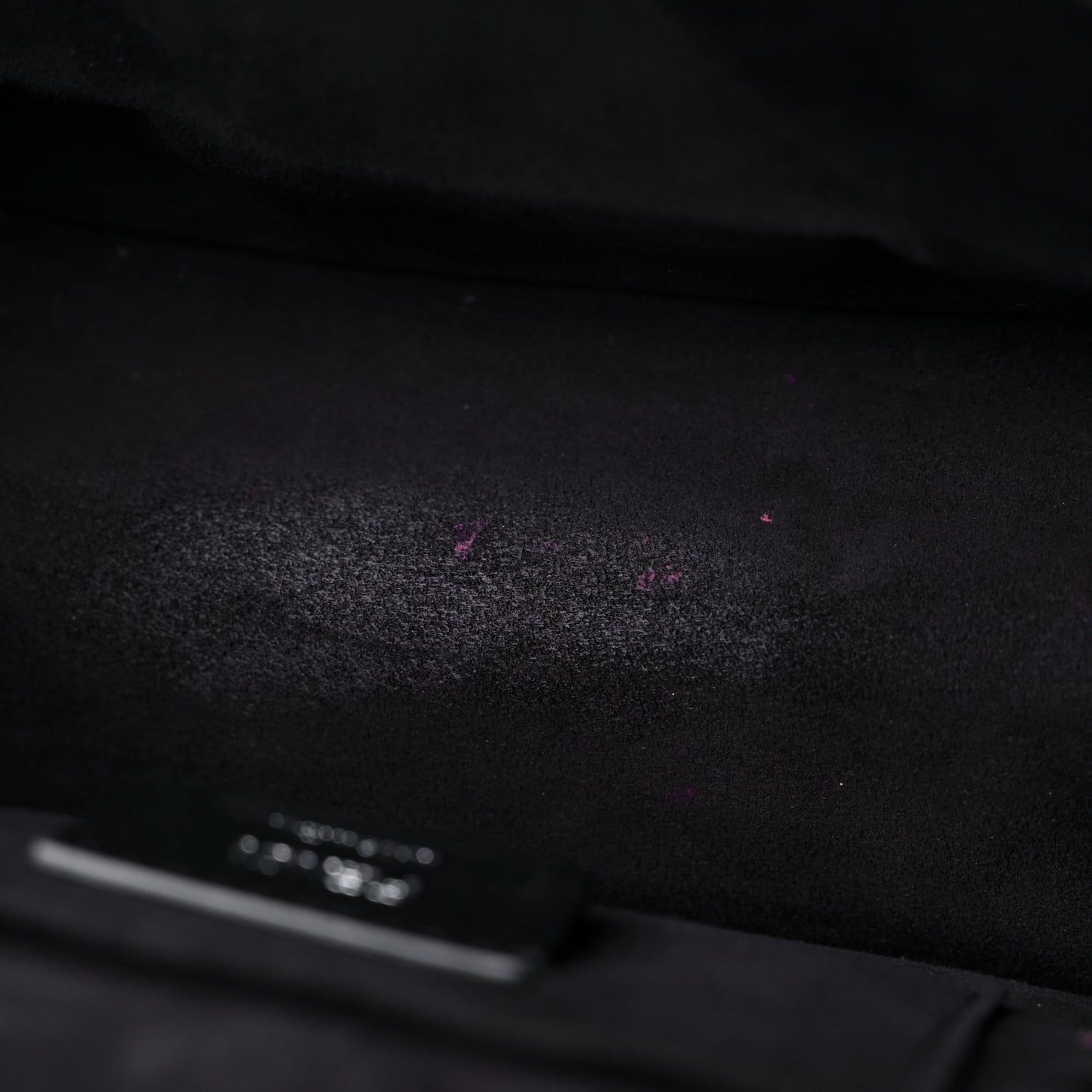 Vitello Century Velvet F is Fendi FF Embroidered Small Kan I Shoulder Bag Black Tobacco