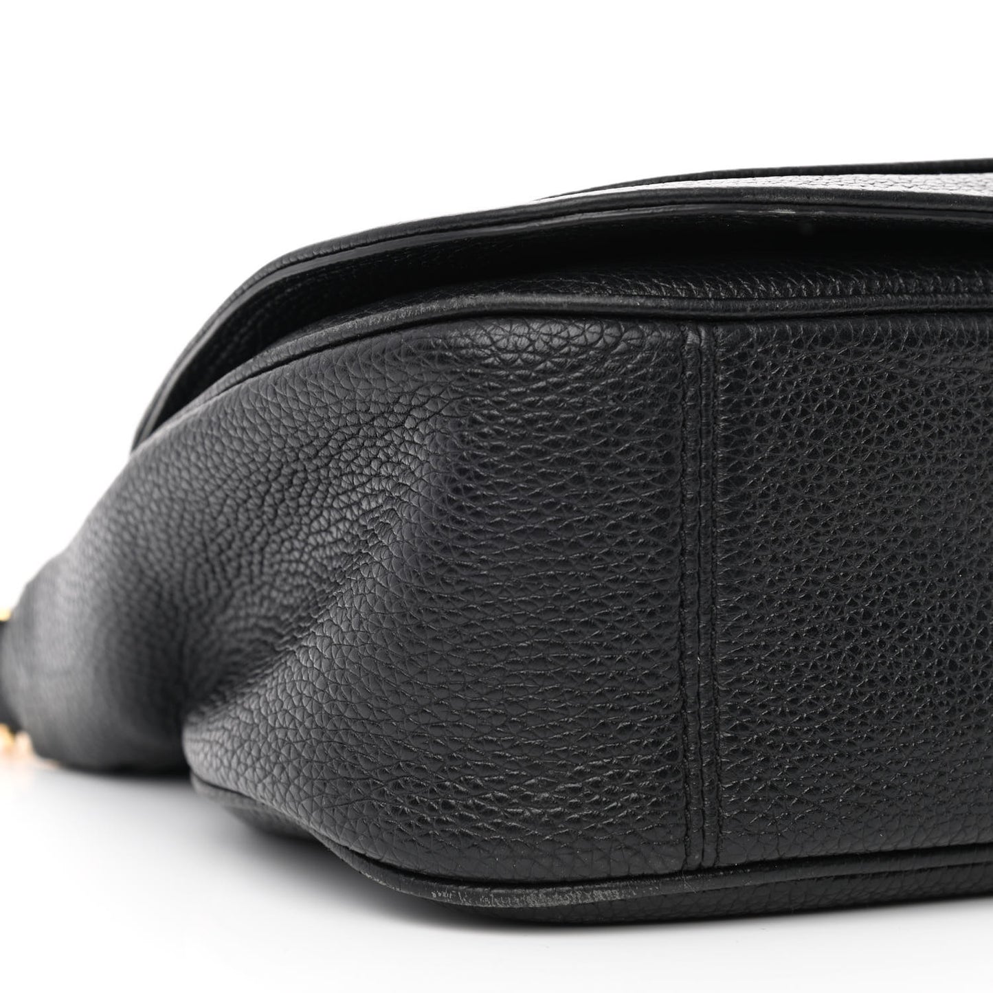Calfskin Empire City Messenger Crossbody Black