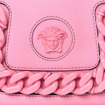 Versace Calfskin La Medusa Small Chain Hobo Bag Pink 6 of 8